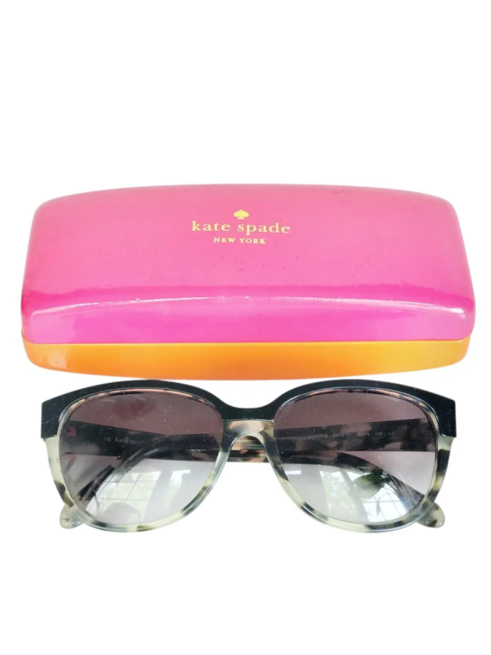 KATE SPADE Bridgit‎ Gradient Gray Black Tortoise Sunglasses